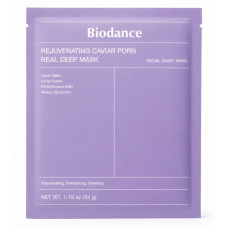 Гідрогелева маска для обличчя Biodance Rejuvenating Caviar PDRN Real Deep Mask, 34 г